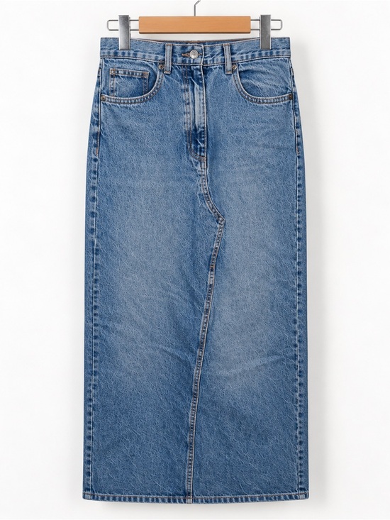 Zara Dresses & Skirts - Zara Low Rise Denim Maxi Skirt | S
